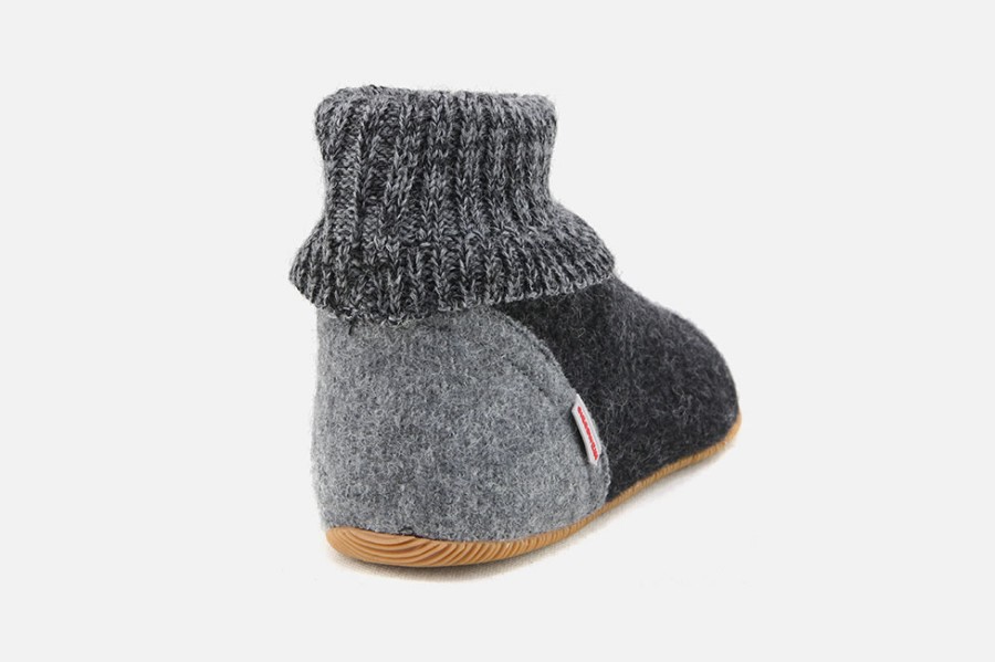Women Giesswein | Giesswein - Laponia 2 Anthracite High Slippers On Labotte