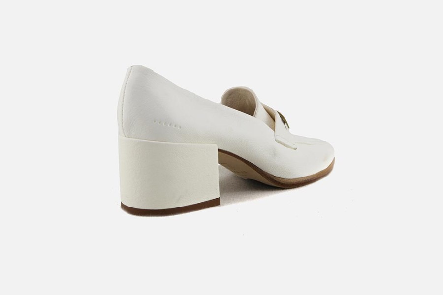Women Sturlini | Sturlini - Silvana Moc Blanc Loafers On Labotte