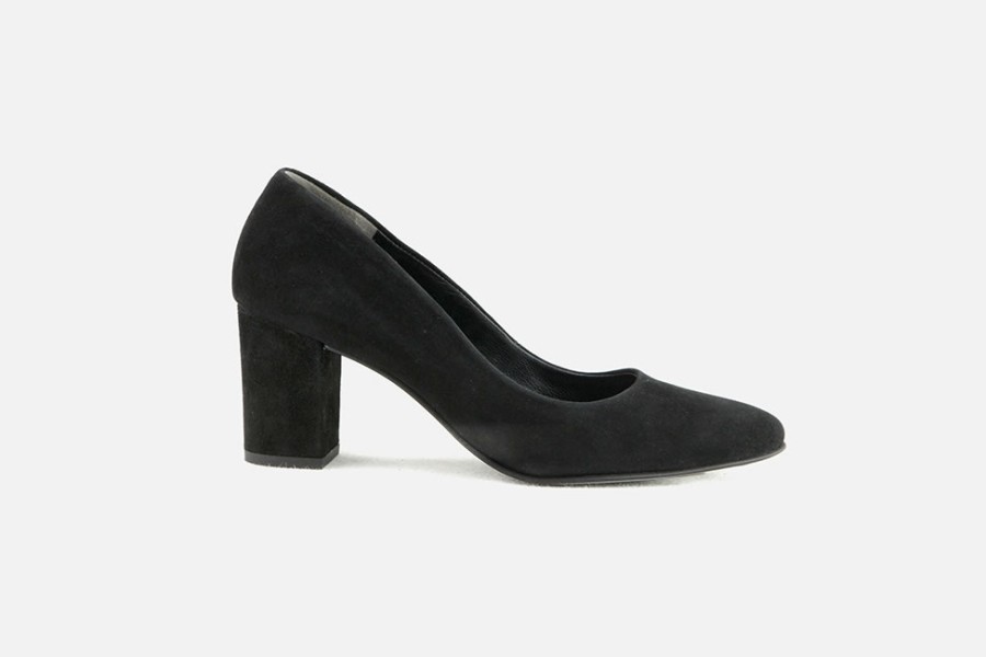 Women Paul Green | Paul Green - Praline D Noir Pumps On Labotte