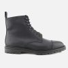 Men Crockett & Jones | Crockett & Jones - Coniston Black Rough Out Lace-Up Boots On Labotte