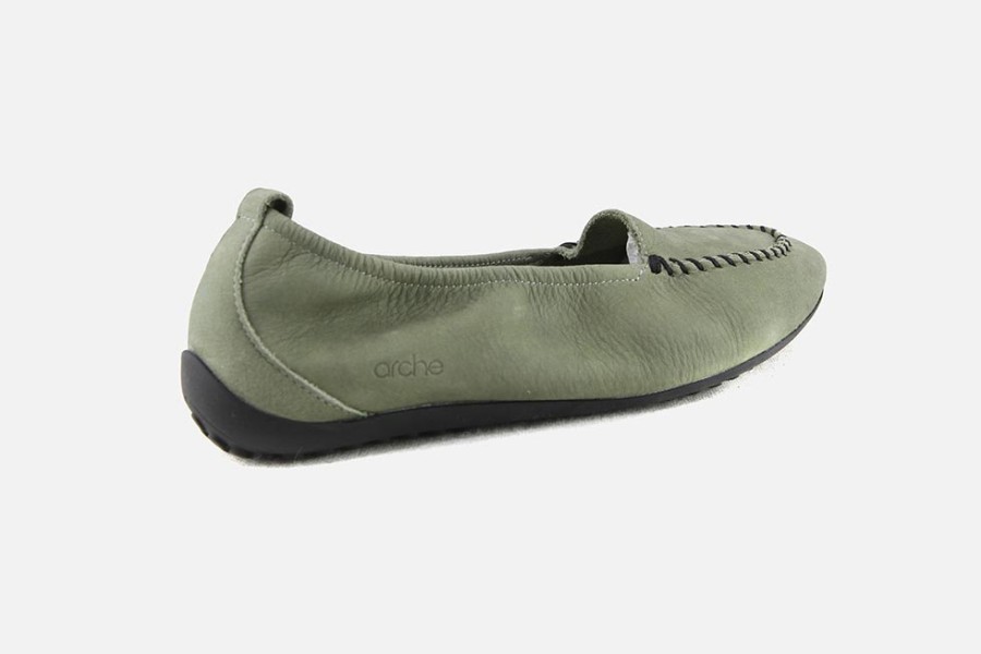 Women Arche | Arche - Fanyra Vert Loafers On Labotte