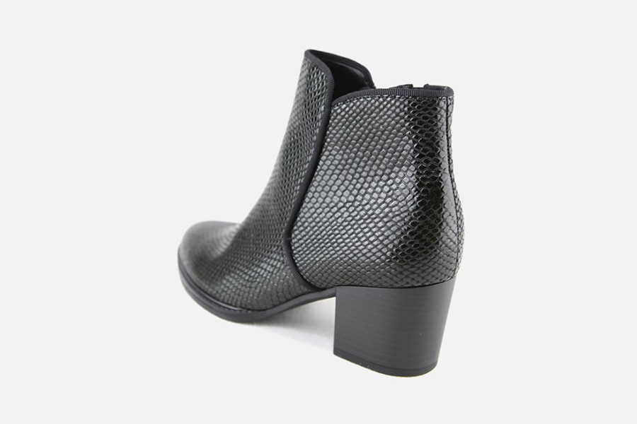 Women Gabor | Gabor - Horn Vert Print Ankle Boots On Labotte