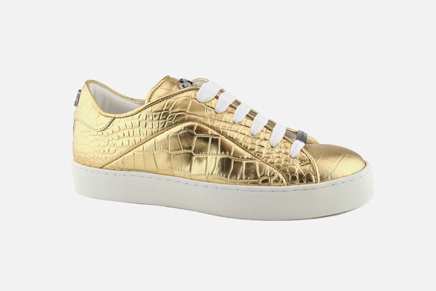 Women Carlos Pons Brand | Carlos Pons Brand - Carlajad Or Print Sneakers On Labotte
