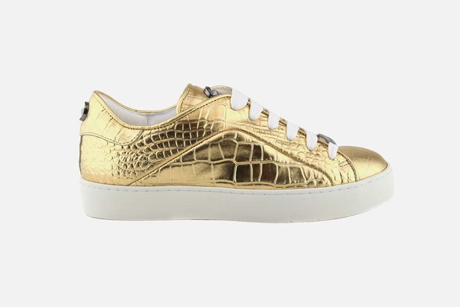 Women Carlos Pons Brand | Carlos Pons Brand - Carlajad Or Print Sneakers On Labotte