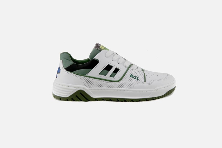 Boys Romagnoli | Romagnoli - Major White Green Lace-Up Shoes On Labotte