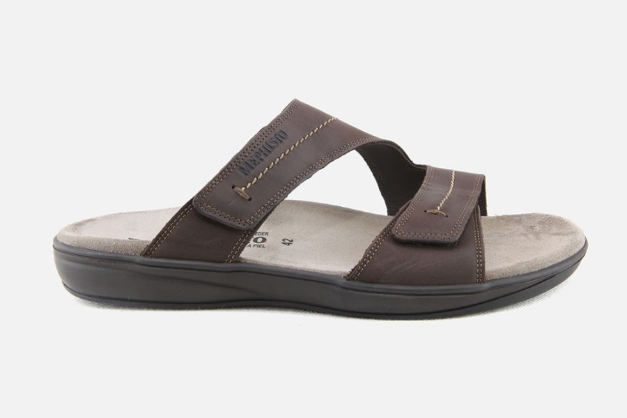 Men Mephisto | Mephisto - Stan Choco Sandals On Labotte