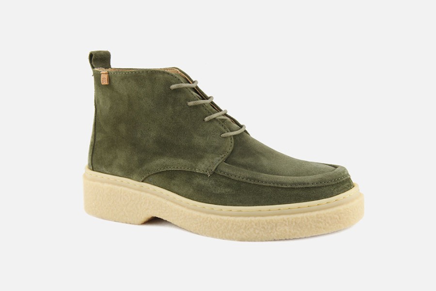 Women El Naturalista | El Naturalista - Arpea Chukka Forest Lace-Up Boots On Labotte