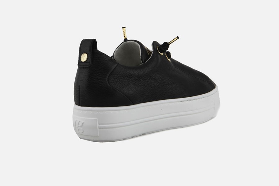 Women Paul Green | Paul Green - Percy Black Sneakers On Labotte