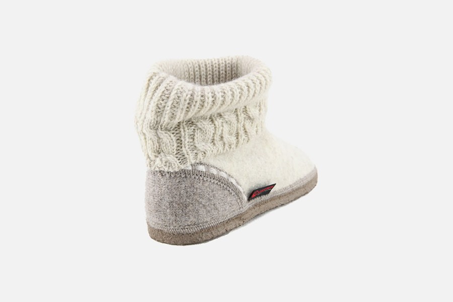 Women Giesswein | Giesswein - Tyrol 2 Ecru High Slippers On Labotte
