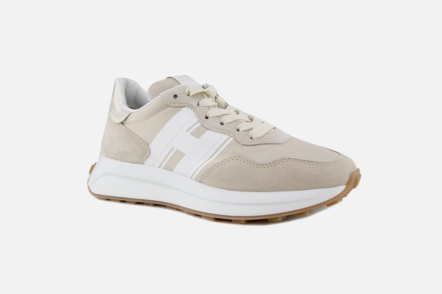 Women Hogan | Hogan - Hogan H601 Beige Sneakers On Labotte