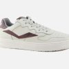 Men Voile Blanche | Voile Blanche - Layton 2 Dust Burgundy Sneakers On Labotte