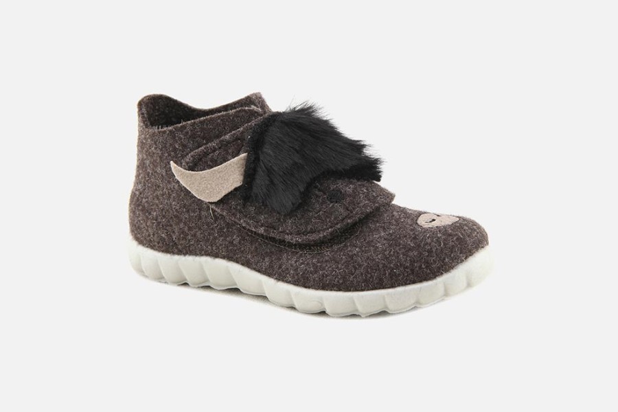 Girls Superfit | Superfit - Bison Choco Low Slippers On Labotte