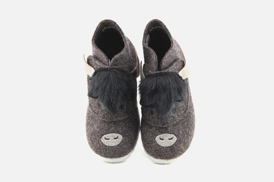 Girls Superfit | Superfit - Bison Choco Low Slippers On Labotte