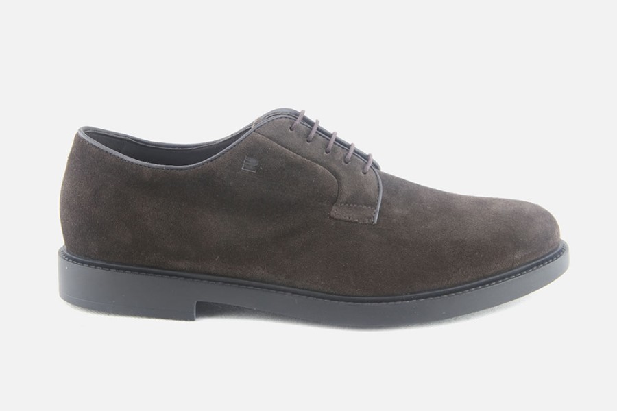 Men Fratelli Rossetti | Fratelli Rossetti - Ravenne Daim Choco Derbies On Labotte