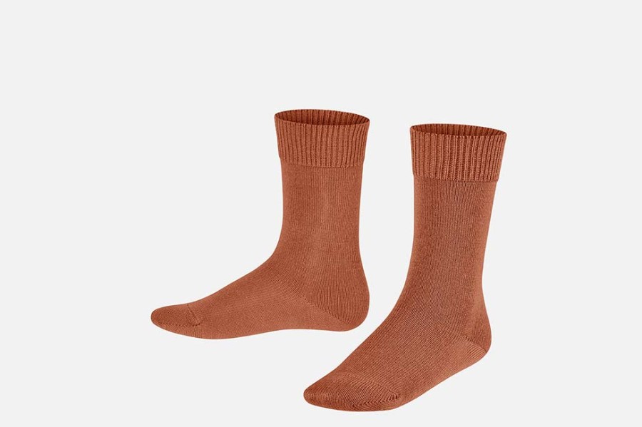 Girls Falke | Falke - Comfort Wool Terracotta Socks On Labotte