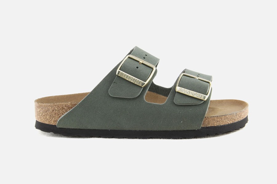 Women Birkenstock | Birkenstock - Arizona Vegan Soft Thyme Sandals On Labotte