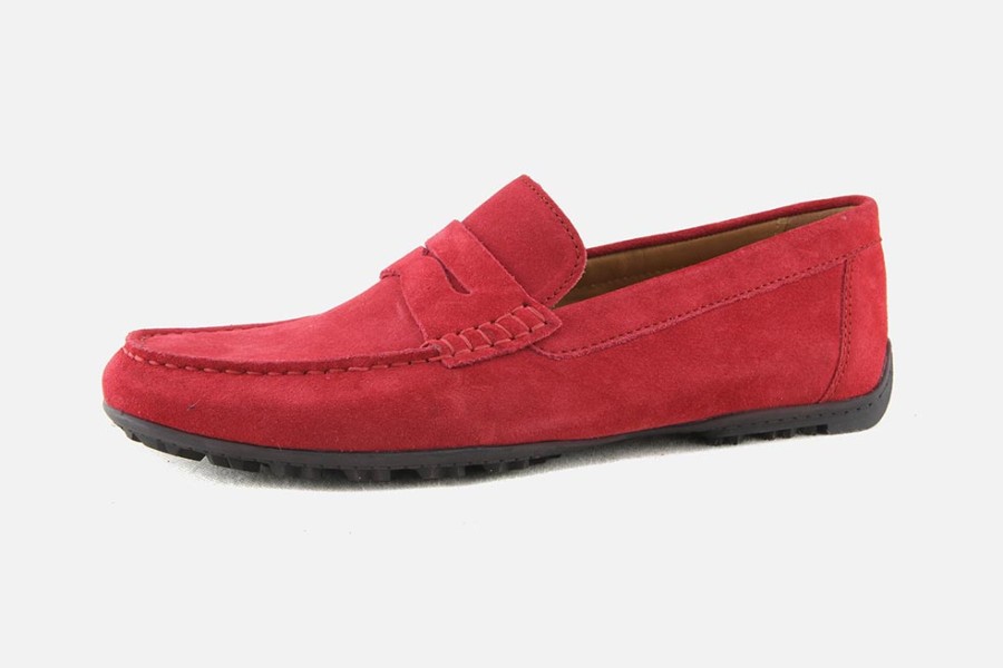 Men Geox | Geox - Kosmopolis Rouge Man Loafers On Labotte