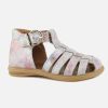 Girls Bellamy | Bellamy - Aurelia Rosa Flora Sandals On Labotte