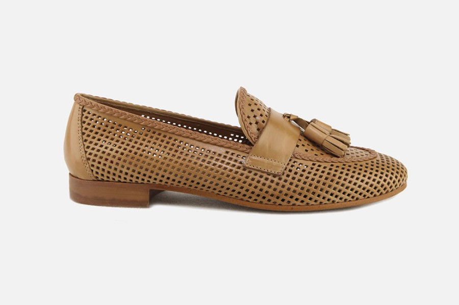 Women Jhay | Jhay - Verdi Camel Loafers On Labotte