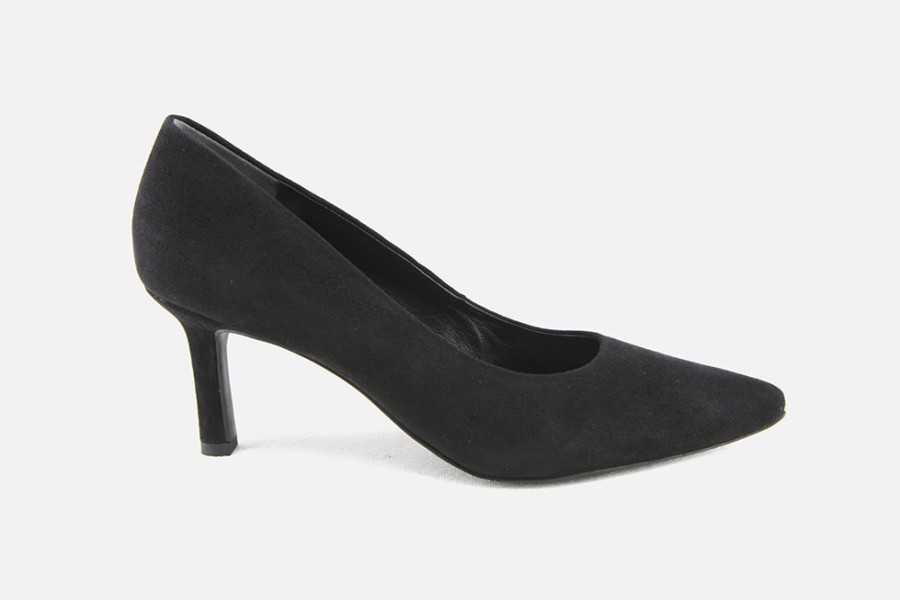 Women Paul Green | Paul Green - Prelude Daim Noir Pumps On Labotte