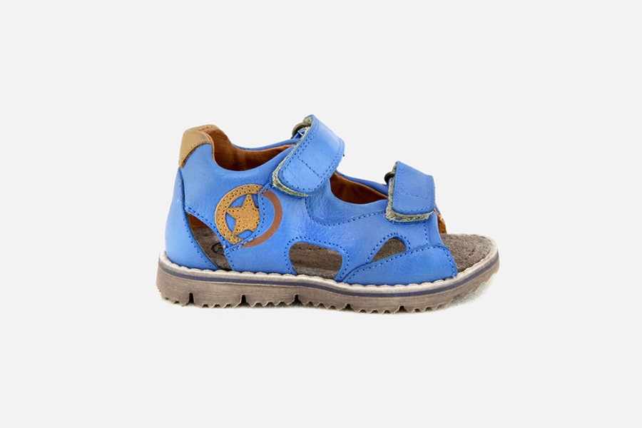 Boys Romagnoli | Romagnoli - Nelson Bleu Sandals On Labotte
