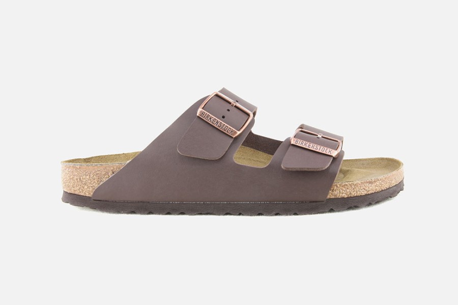 Men Birkenstock | Birkenstock - Arizona Birko Dark Brown Sandals On Labotte