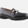 Women Jhay | Jhay - Vedette Lisse Noir Loafers On Labotte