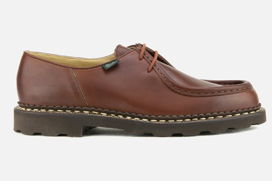 Men Paraboot | Paraboot - Michael Lisse Marron Derbies On Labotte