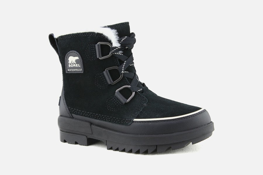Women Sorel | Sorel - Torino 2 Noir Waterproof Lace-Up Boots On Labotte