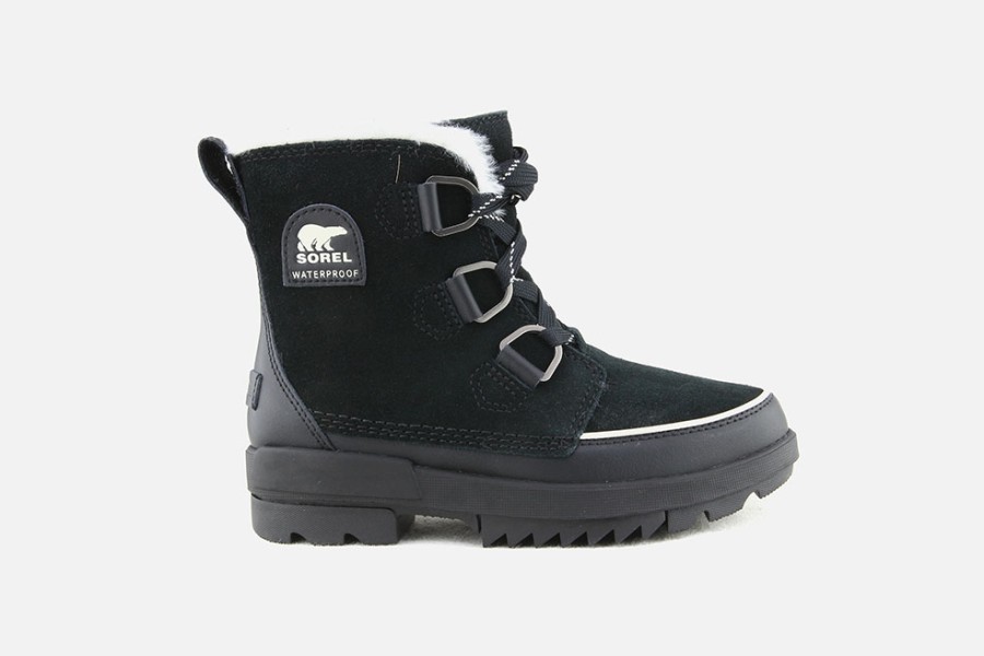 Women Sorel | Sorel - Torino 2 Noir Waterproof Lace-Up Boots On Labotte