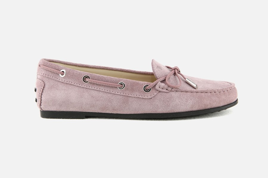 Women Tod's | Tod'S - Mocassino City Rosa Loafers On Labotte
