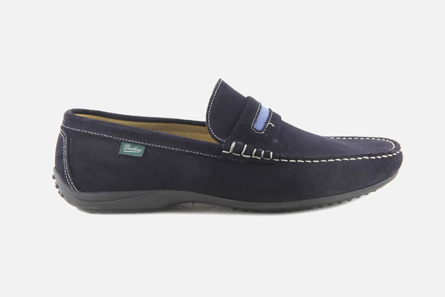 Men Paraboot | Paraboot - Boxter Marine Ciel Loafers On Labotte