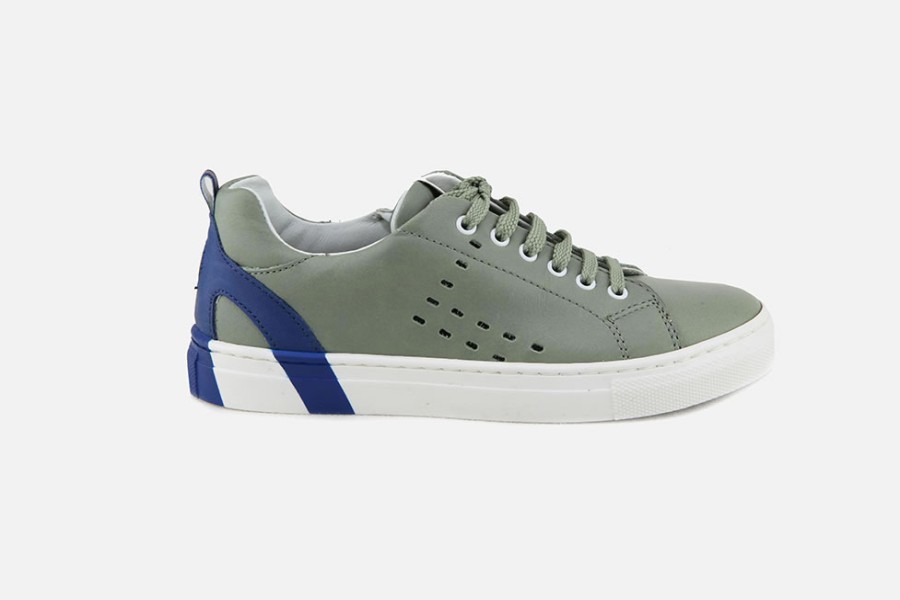 Boys Romagnoli | Romagnoli - Mega Kaki Lace-Up Shoes On Labotte