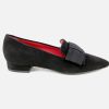 Women Pas de Rouge | Pas De Rouge - Triolet Noir Loafers On Labotte