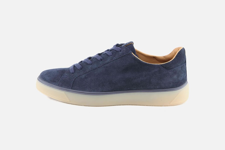 Men Ecco | Ecco - Street Tray Navy Sneakers On Labotte