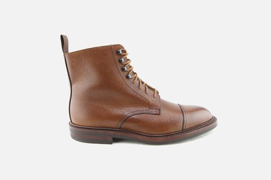 Men Crockett & Jones | Crockett & Jones - Coniston Tan Grain Lace-Up Boots On Labotte