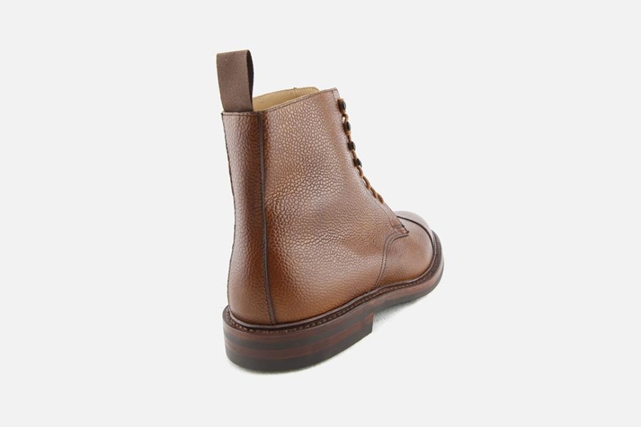 Men Crockett & Jones | Crockett & Jones - Coniston Tan Grain Lace-Up Boots On Labotte