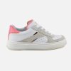 Girls Romagnoli | Romagnoli - Olivia Sandy White Lace-Up Shoes On Labotte
