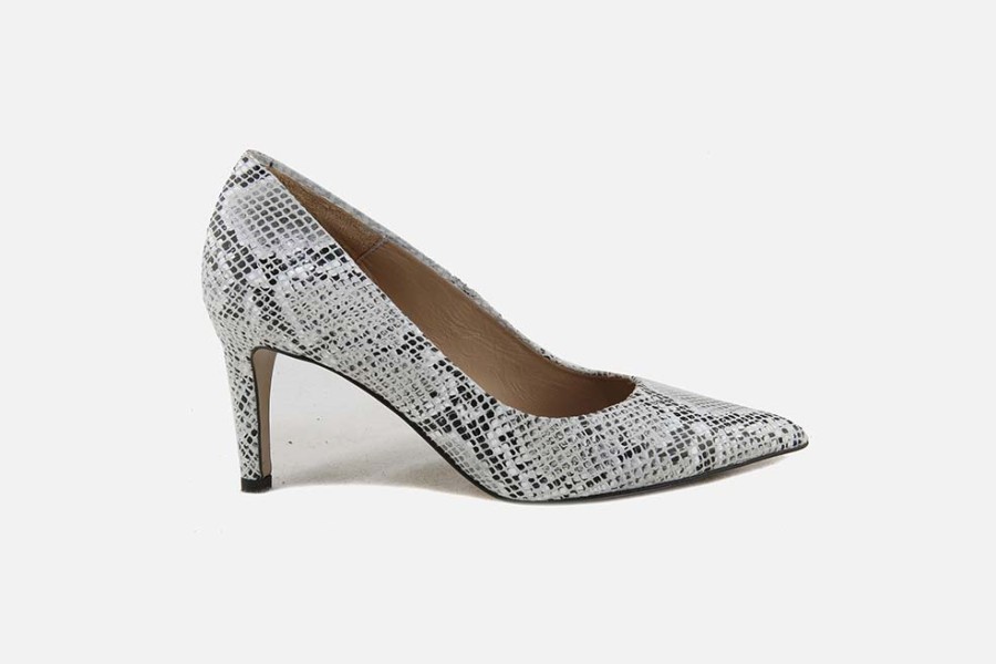 Women Perlato | Perlato - Perlatine Noir Blanc Pumps On Labotte