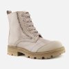 Girls Romagnoli | Romagnoli - Celia Lack Blush Lace-Up Boots On Labotte