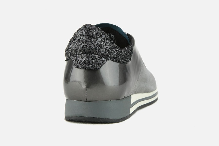 Women Geox | Geox - Chewa Grey Sneakers On Labotte