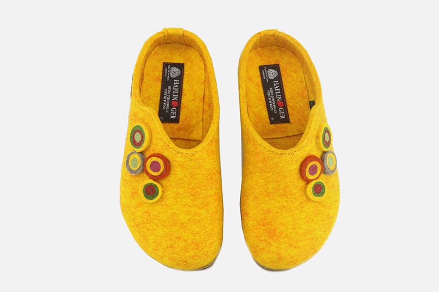 Women Haflinger | Haflinger - Patchou Safran Clogs On Labotte