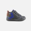 Boys Romagnoli | Romagnoli - Angelo Asphalte Bluette Lace-Up Boots On Labotte