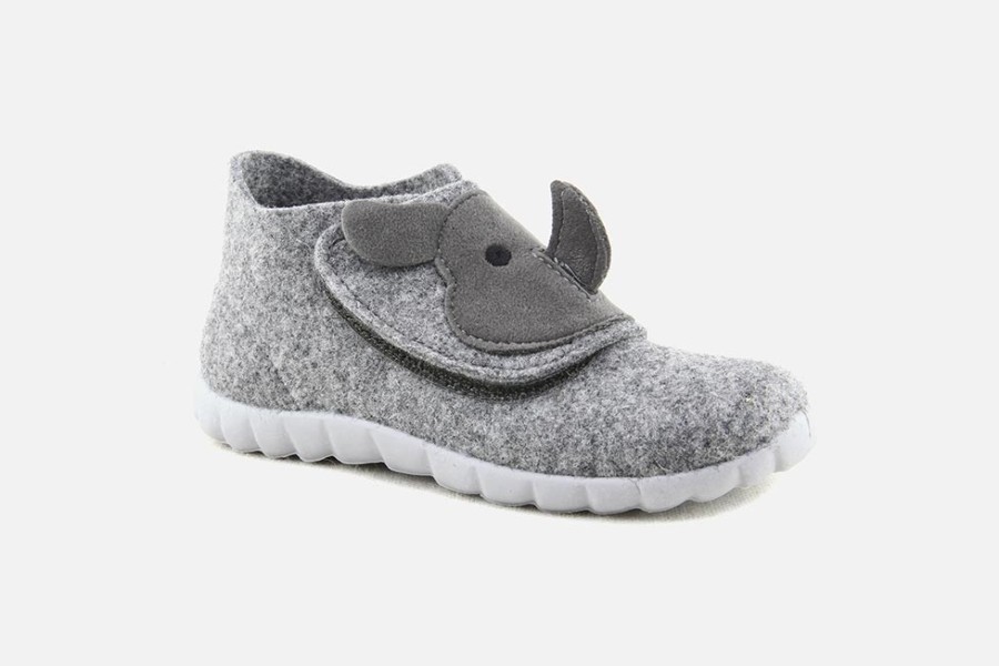 Girls Superfit | Superfit - Rhino Grey Low Slippers On Labotte