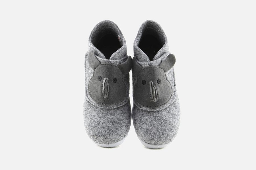 Girls Superfit | Superfit - Rhino Grey Low Slippers On Labotte