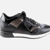 Women DLSport | Dlsport - Dalmate Noir Snake Sneakers On Labotte