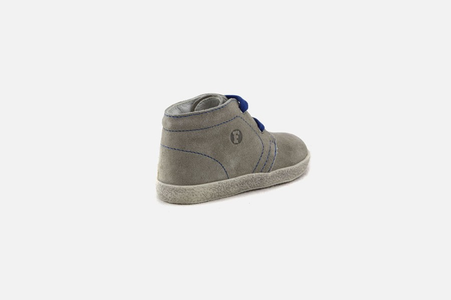 Boys Falcotto | Falcotto - Pilote Muddy Blue Lace-Up Boots On Labotte