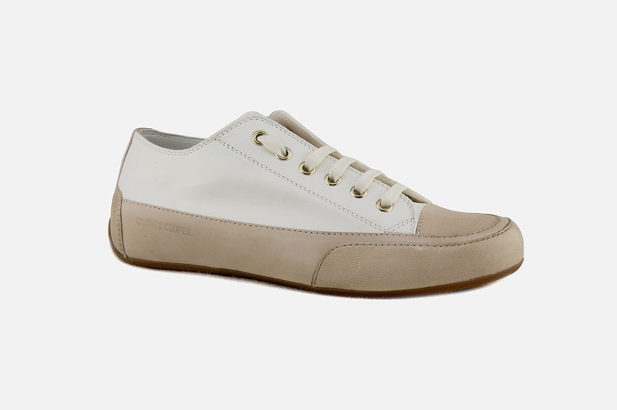 Women Candice Cooper | Candice Cooper - Rock S Creme Sneakers On Labotte