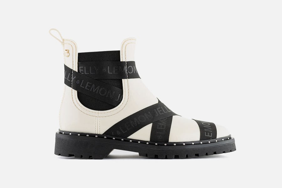 Women Lemon Jelly | Lemon Jelly - Frankie Ice Black Ankle Boots On Labotte