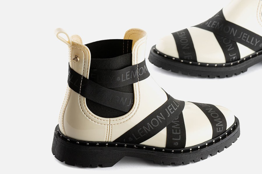 Women Lemon Jelly | Lemon Jelly - Frankie Ice Black Ankle Boots On Labotte